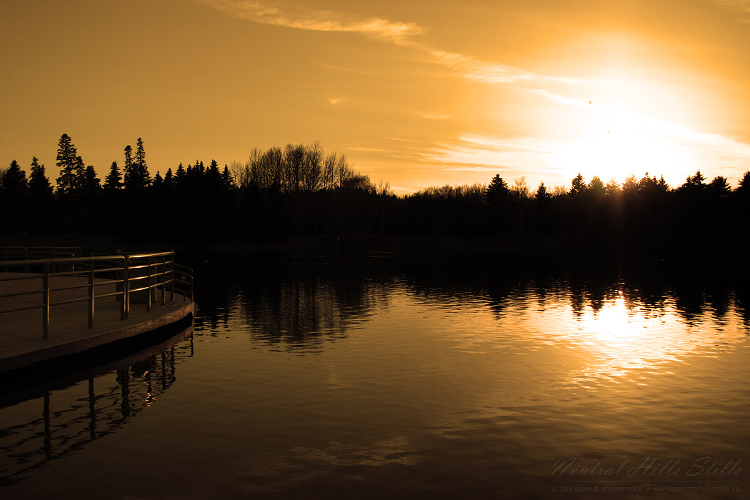 Hawrelak Park Sunset, May 01, 2004 [2 of 2]