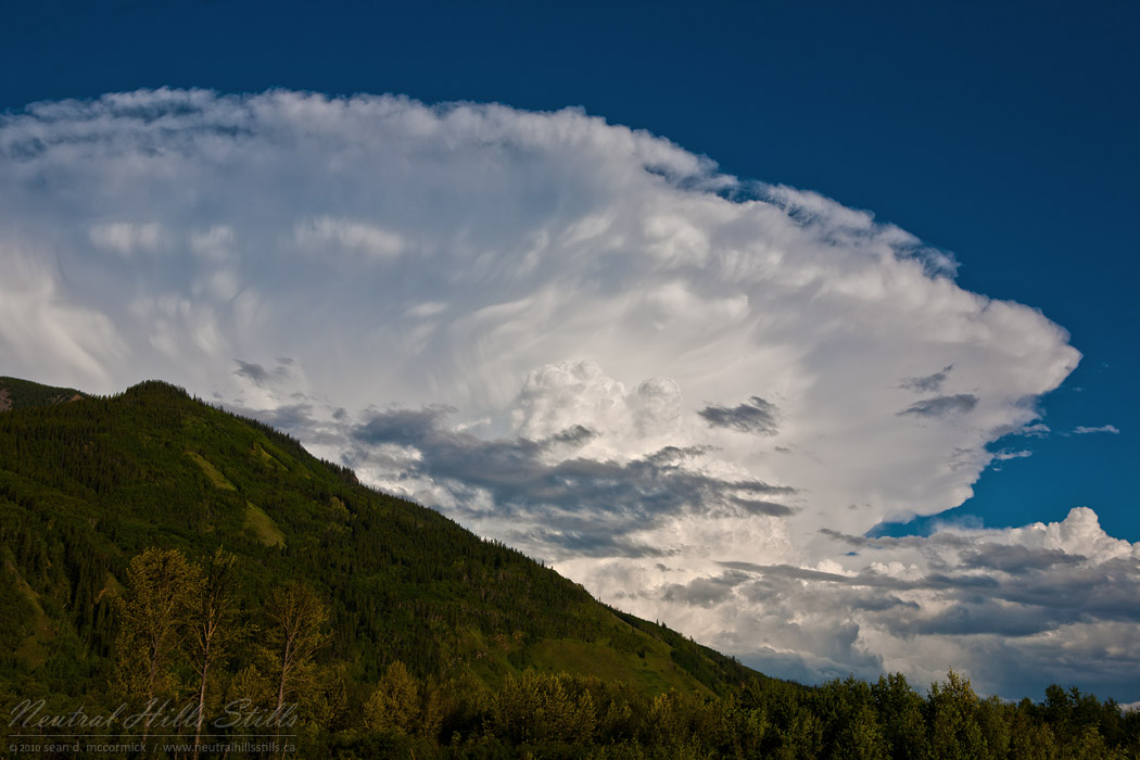 Cumulonimbus Capillatus Near Grand Cache, Alberta