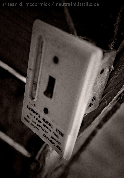 Collectible: Kirriemuir General Store switch faceplate