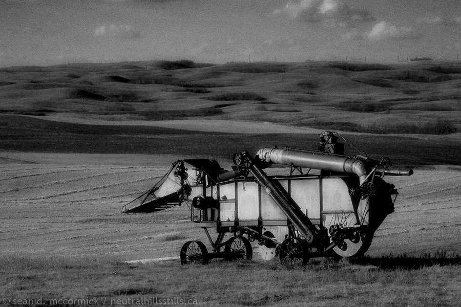 Old thresher east of Gooseberry Lake
