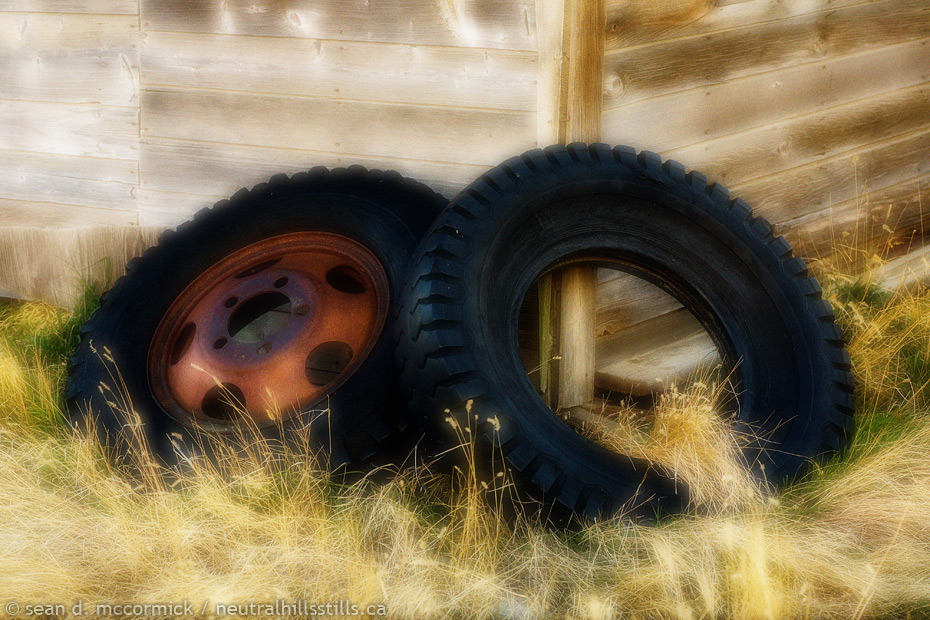 Found item: Discarded tires