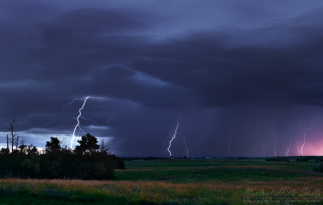 Storm at dusk, Aug 11, 2010