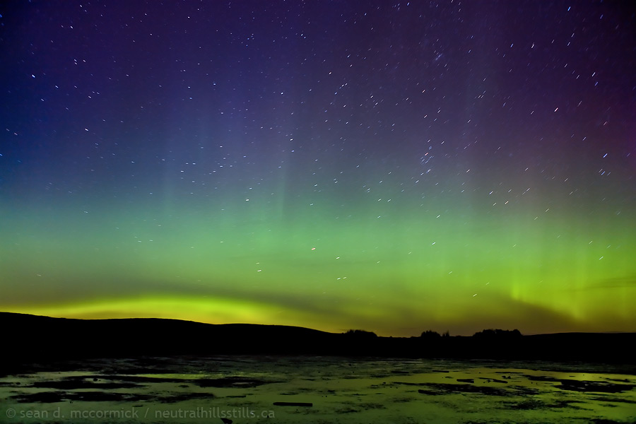 Aurora On The Wane - Hwy 12 North of Kirriemuir