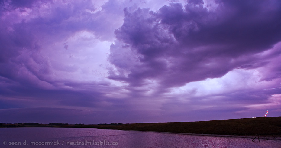 Clouds Backlit by Lightning on a Moonless Night