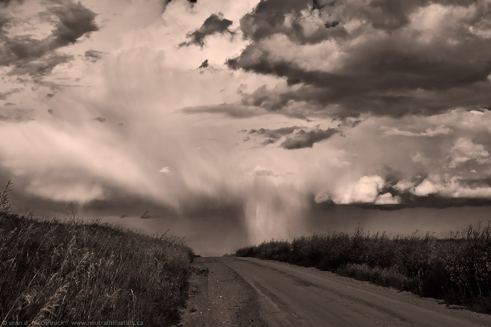 Summer Storm Over Old Hwy 12, Looking East of RR 3-4