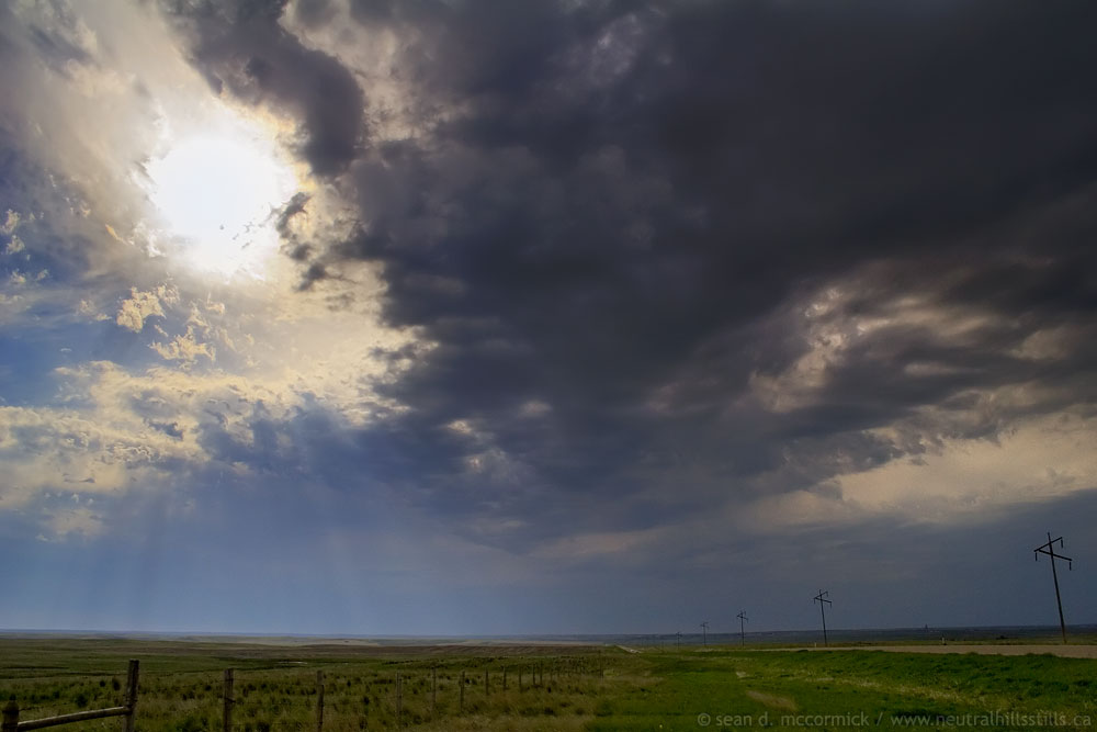 Weather System South of Oyen on Hwy 41