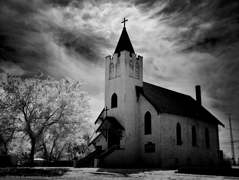 Infrared: Evensong Chapel, Empress, Alberta [2 of 6]