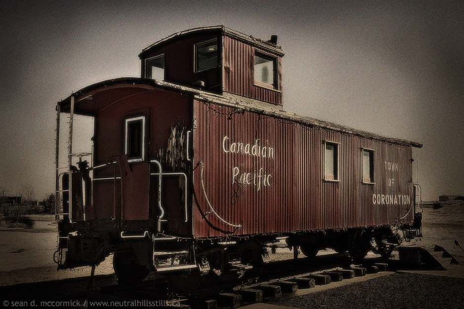 CP Caboose, West Entrance, Coronation, Alberta