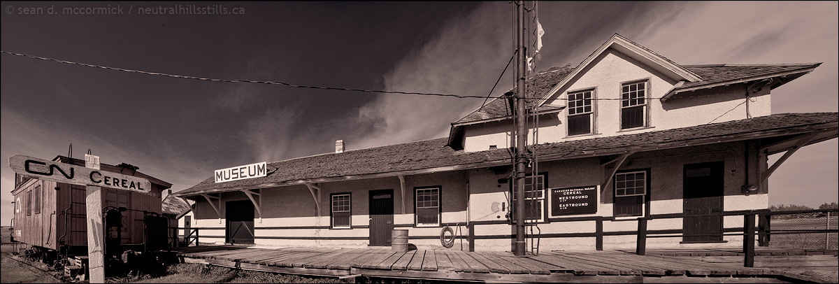 Railway museum, Cereal, Alberta
