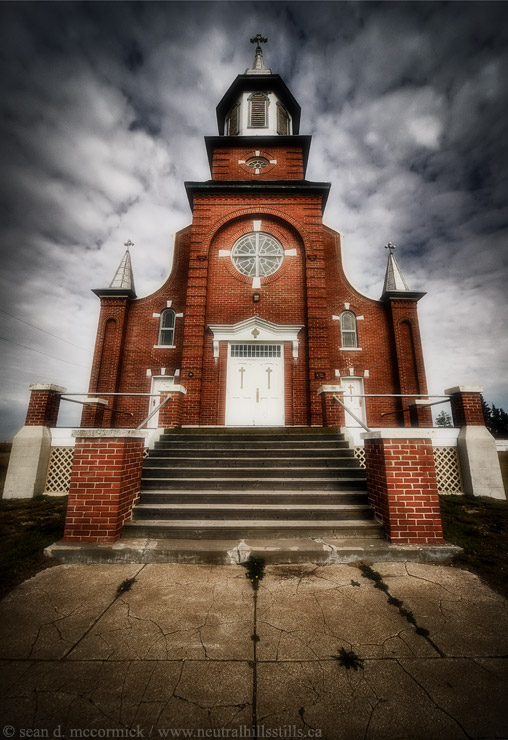 St. Norbert's Church: Front view, HDR