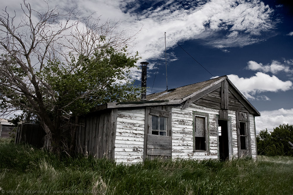 Abandoned store, Fusilier, Saskatchewan