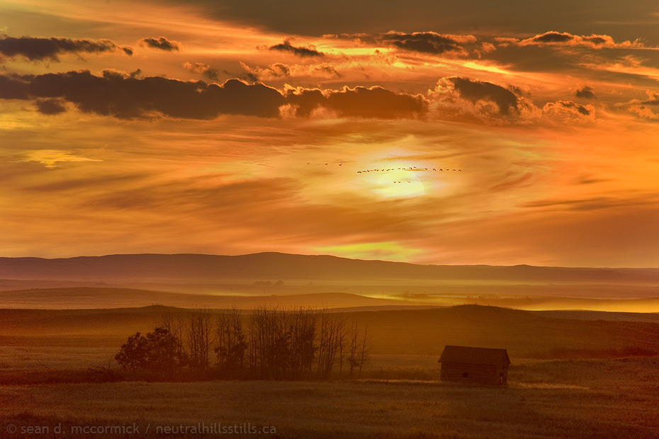 Harvest sunset, Sep 01, 2007