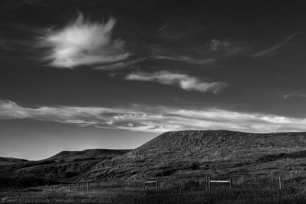 Clouds over Watson Coulee