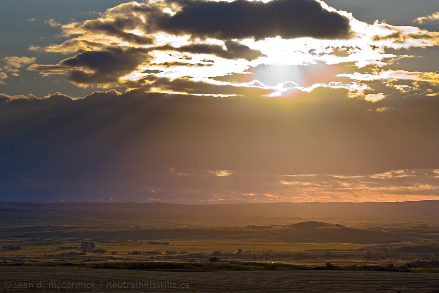 Sun beams over Sounding Creek Ranch