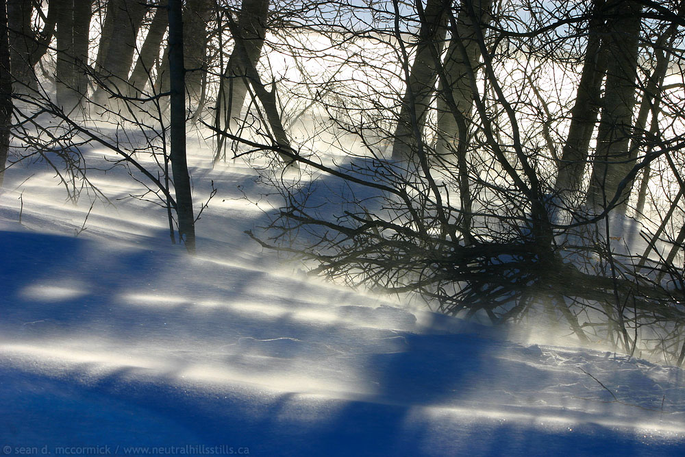 Blowing snow