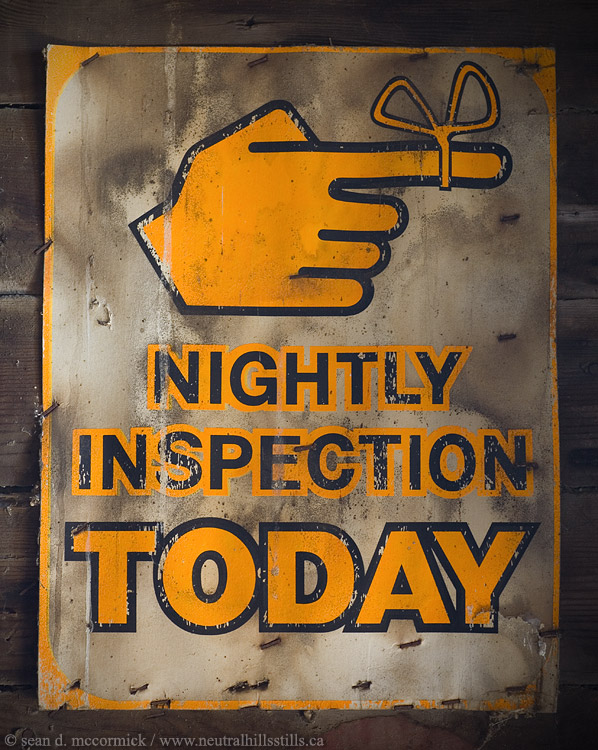 Fusilier elevator: Nightly inspection today