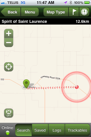 Geocaching GC2132C: Distance from my home
