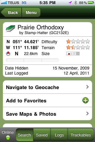 Geocaching GC2132E: Info on "Prairie Orthodoxy"