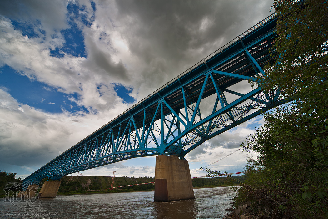 Taylor Bridge crossing the Peace River, British Columbia