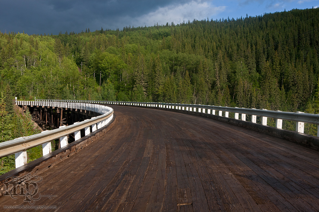 Kiskatenaw Curved Wooden Bridge, Alaska Highway [2 of 3]