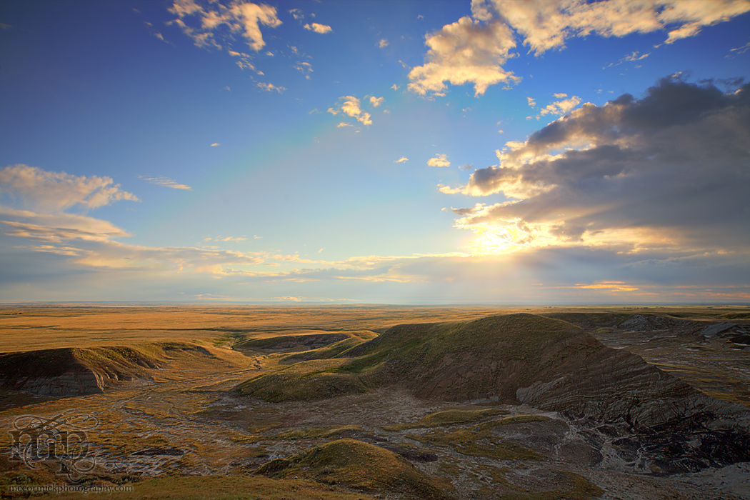 Monitor Mud Buttes 2011: Looking east at sunrise