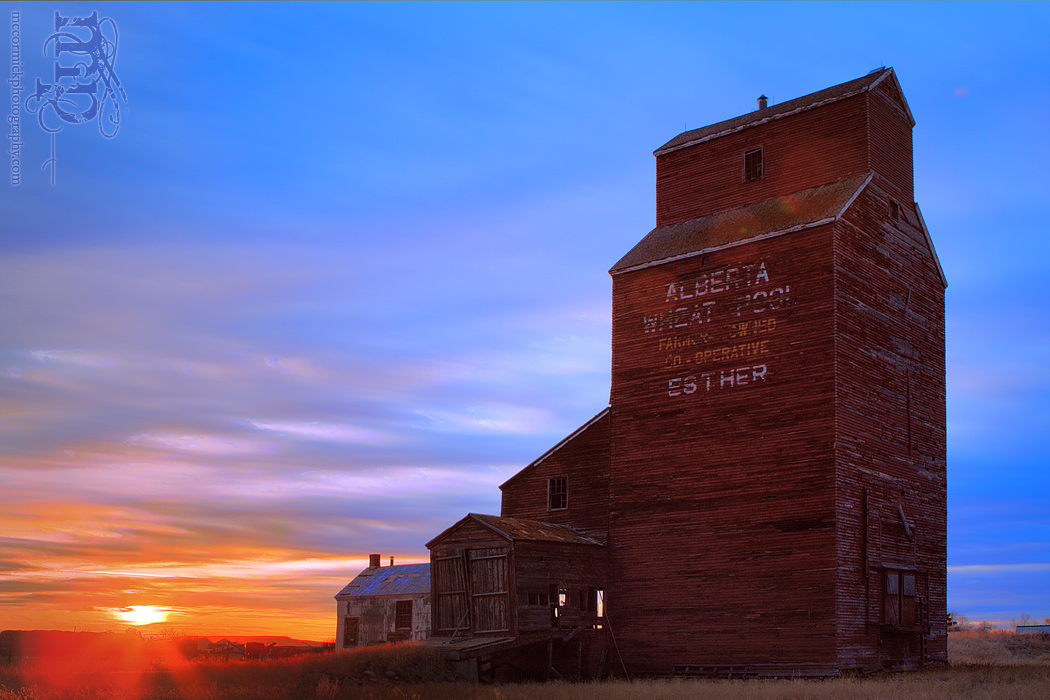 Esther Elevator, Sunset, Dec 22, 2011 [1 of 2]