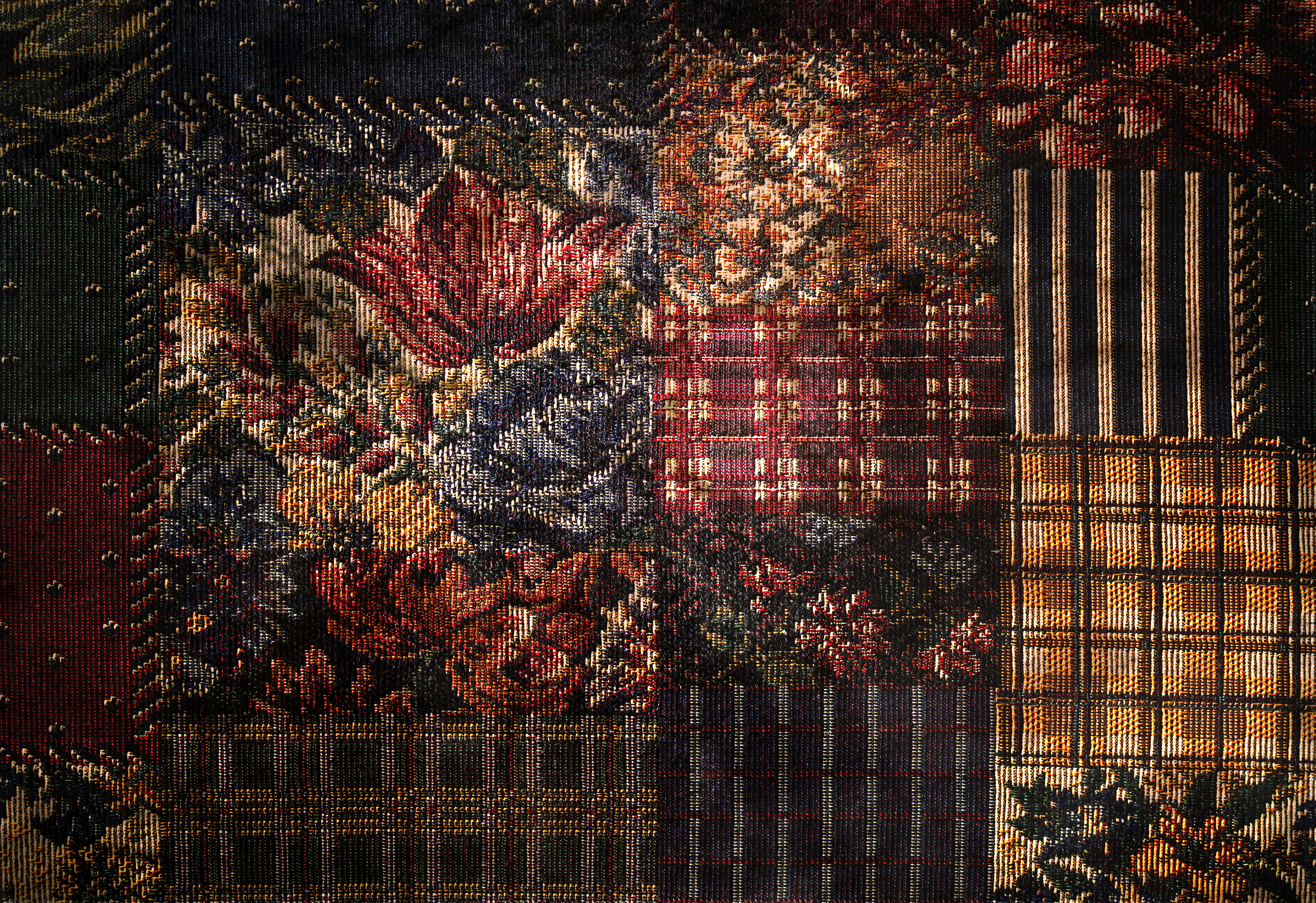 Texture : Fabric Pattern from Foot Stool [1 of 2]