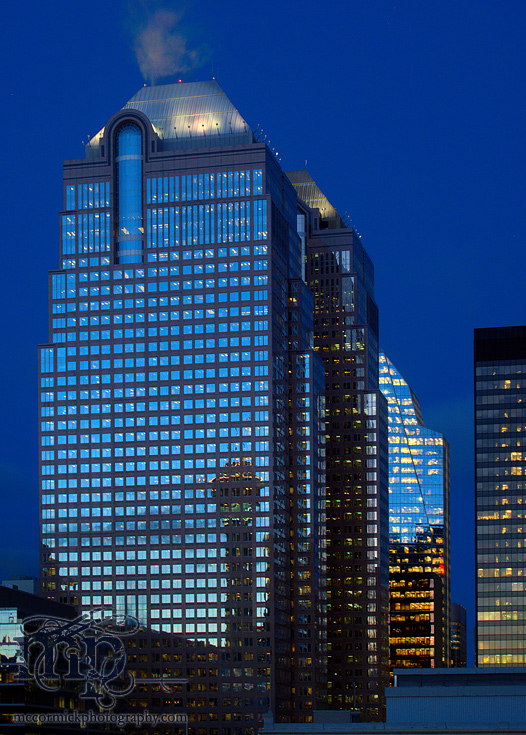 The Calgary Tower Reflected in Banker's Hall Before Sunrise [3 of 4]