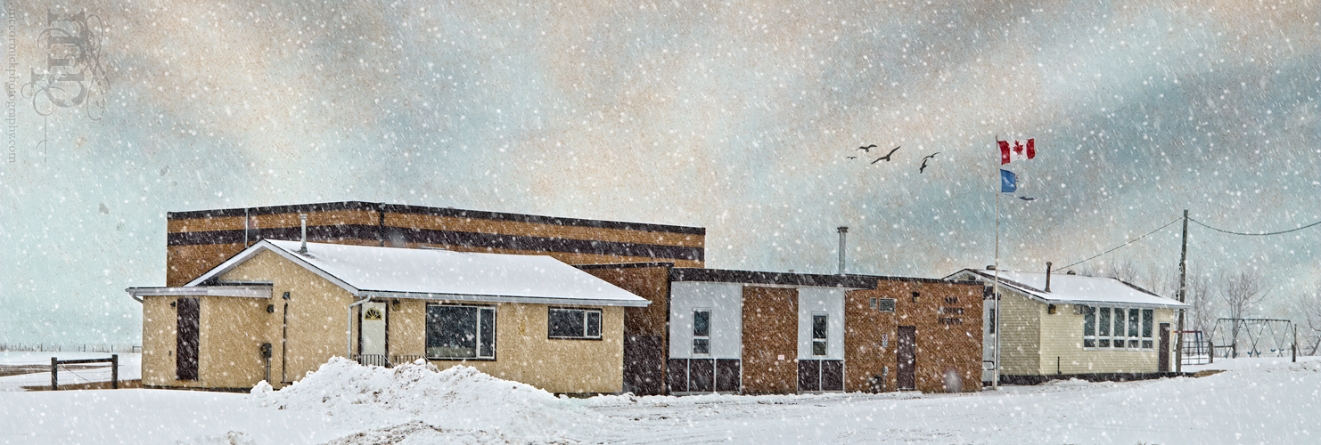 New Brigden School in Snow