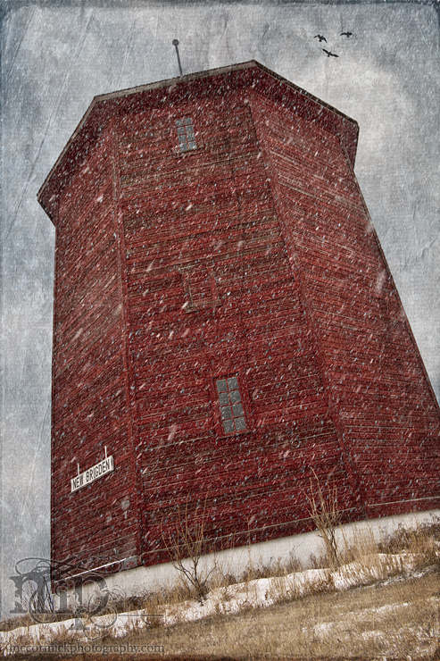 New Brigden Water Tower in Snow