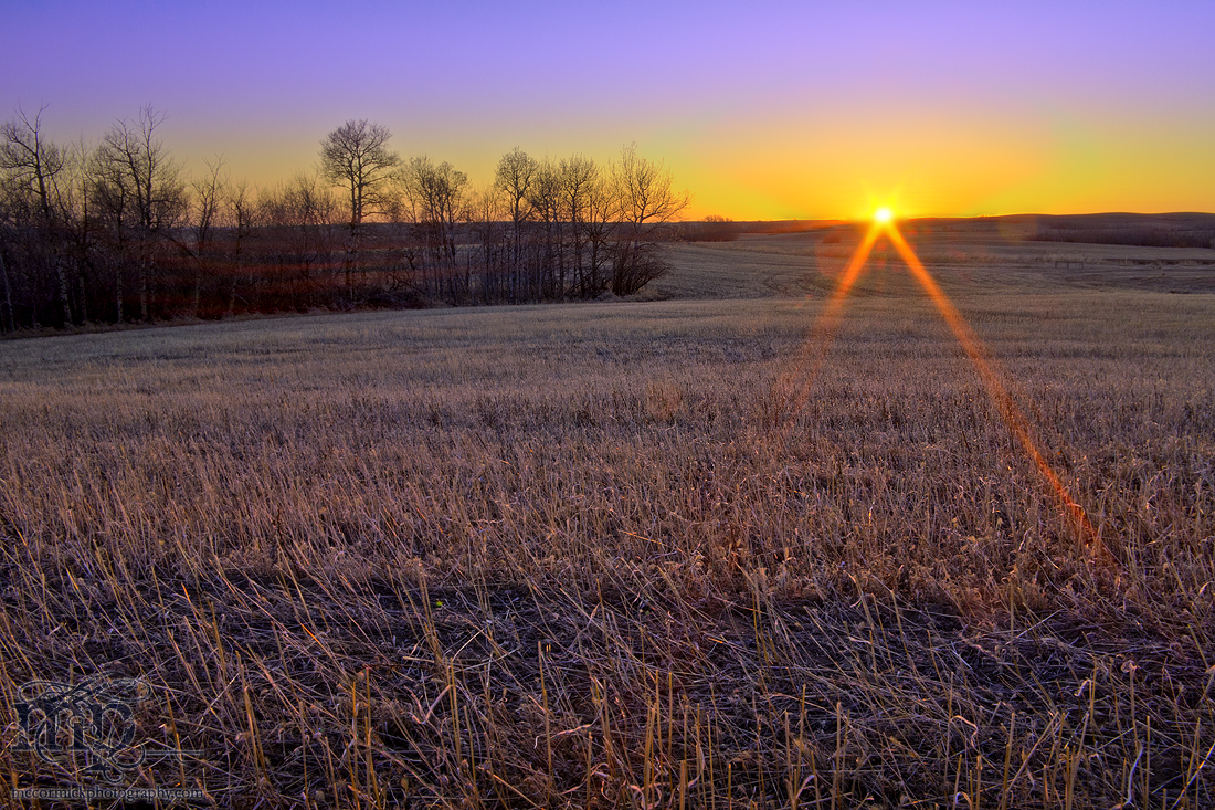 Apr 08, 2012: Sunset over John's Wheat Stubble