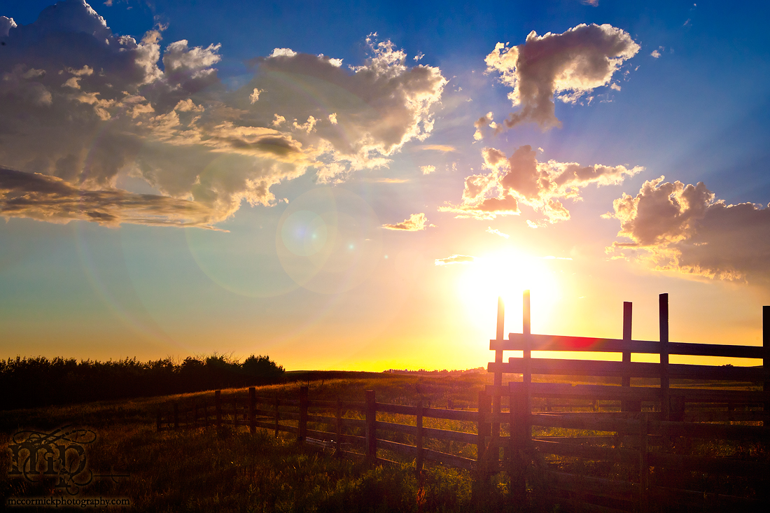 Jul 23, 2012 - Sun Setting Over John's Corrals