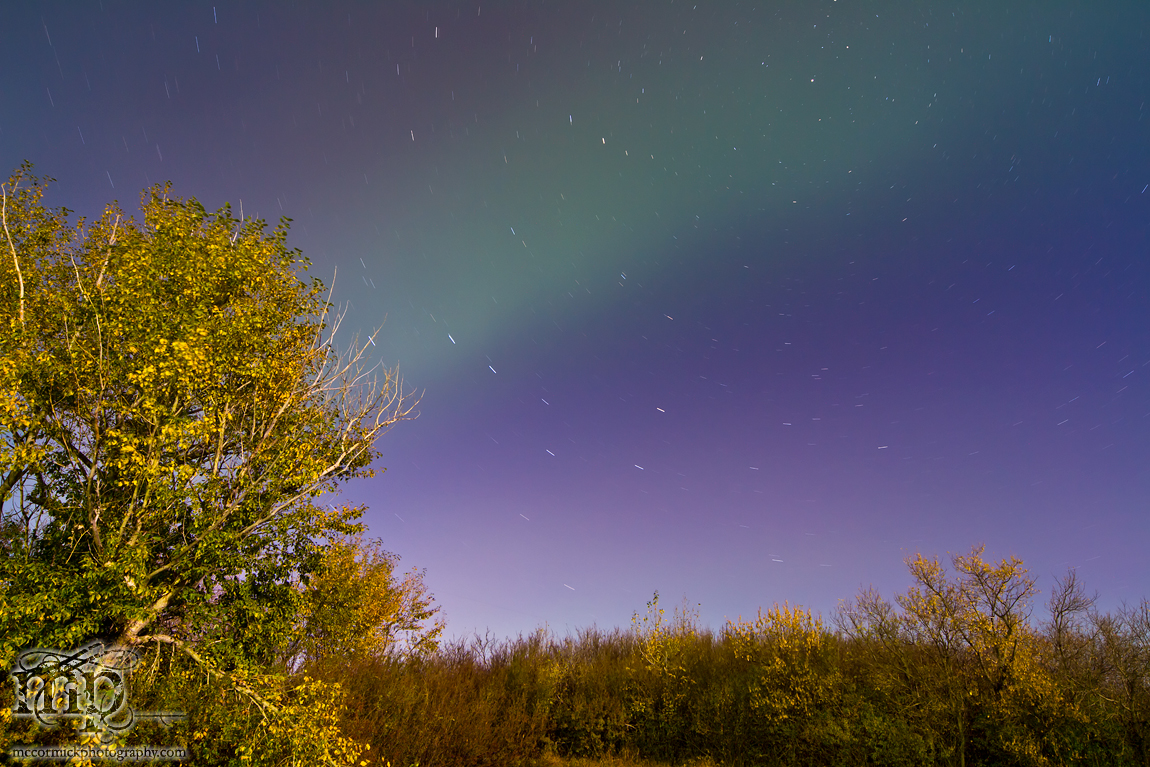 2012-09-30: Aurora Over Fall Foliage