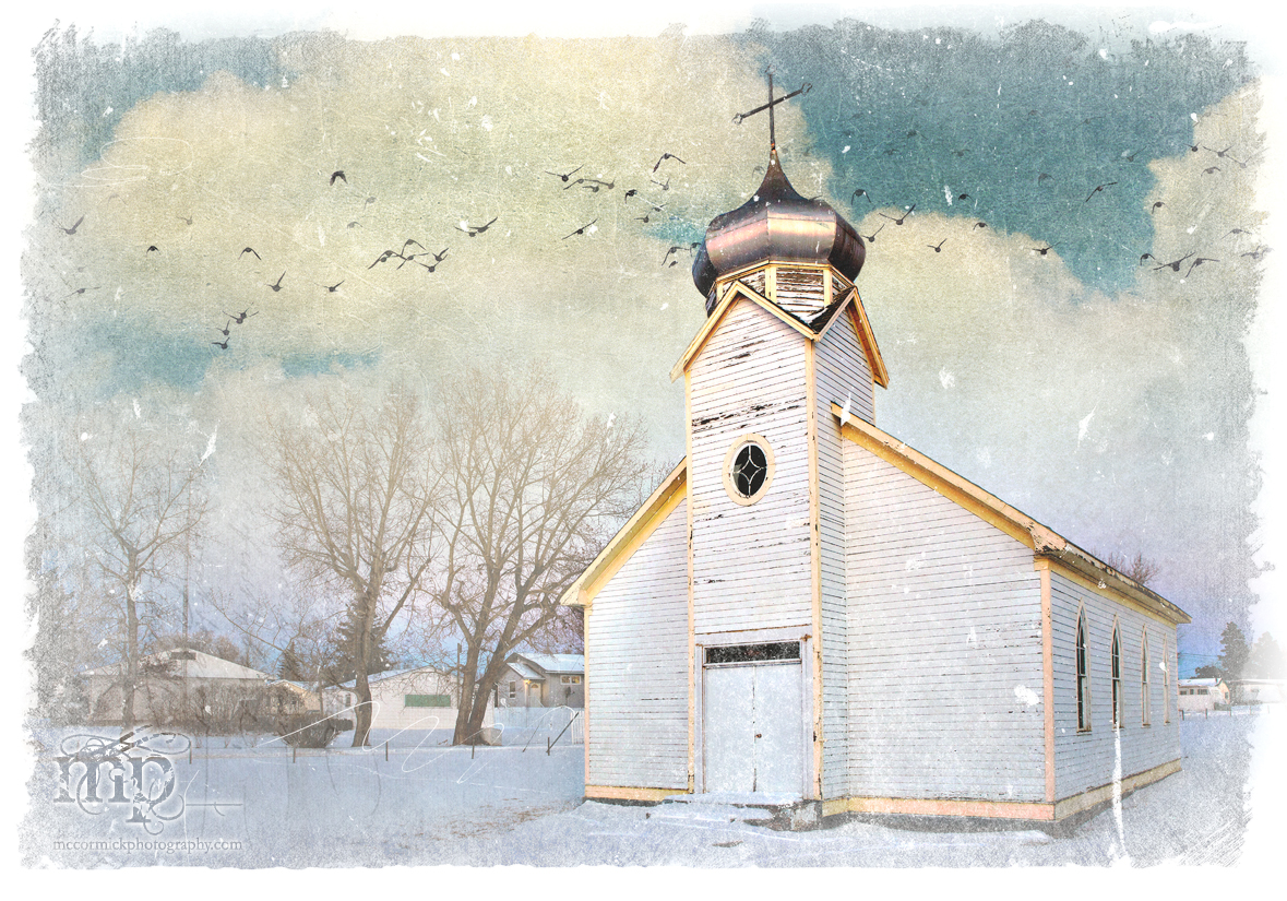 Ukranian Church, Oyen, Alberta, Nov 2012