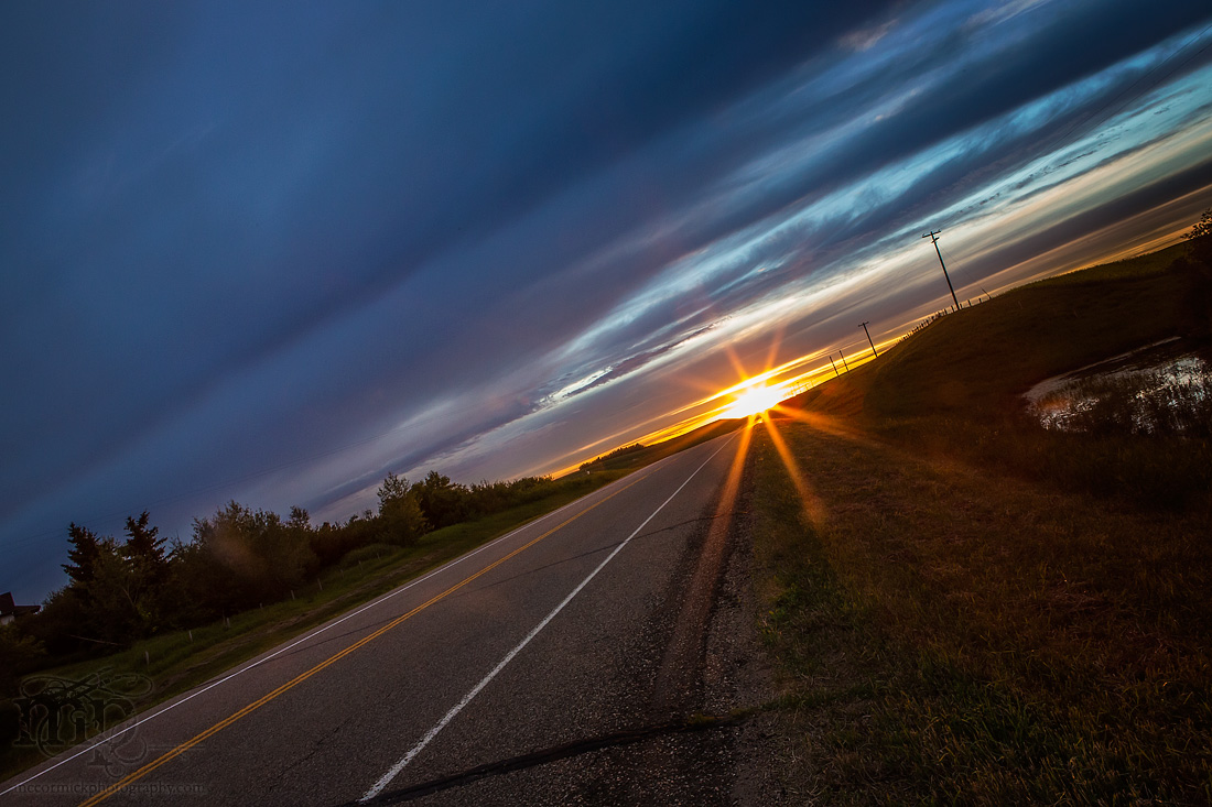 Sunset : July 12, 2013 : Hwy 12