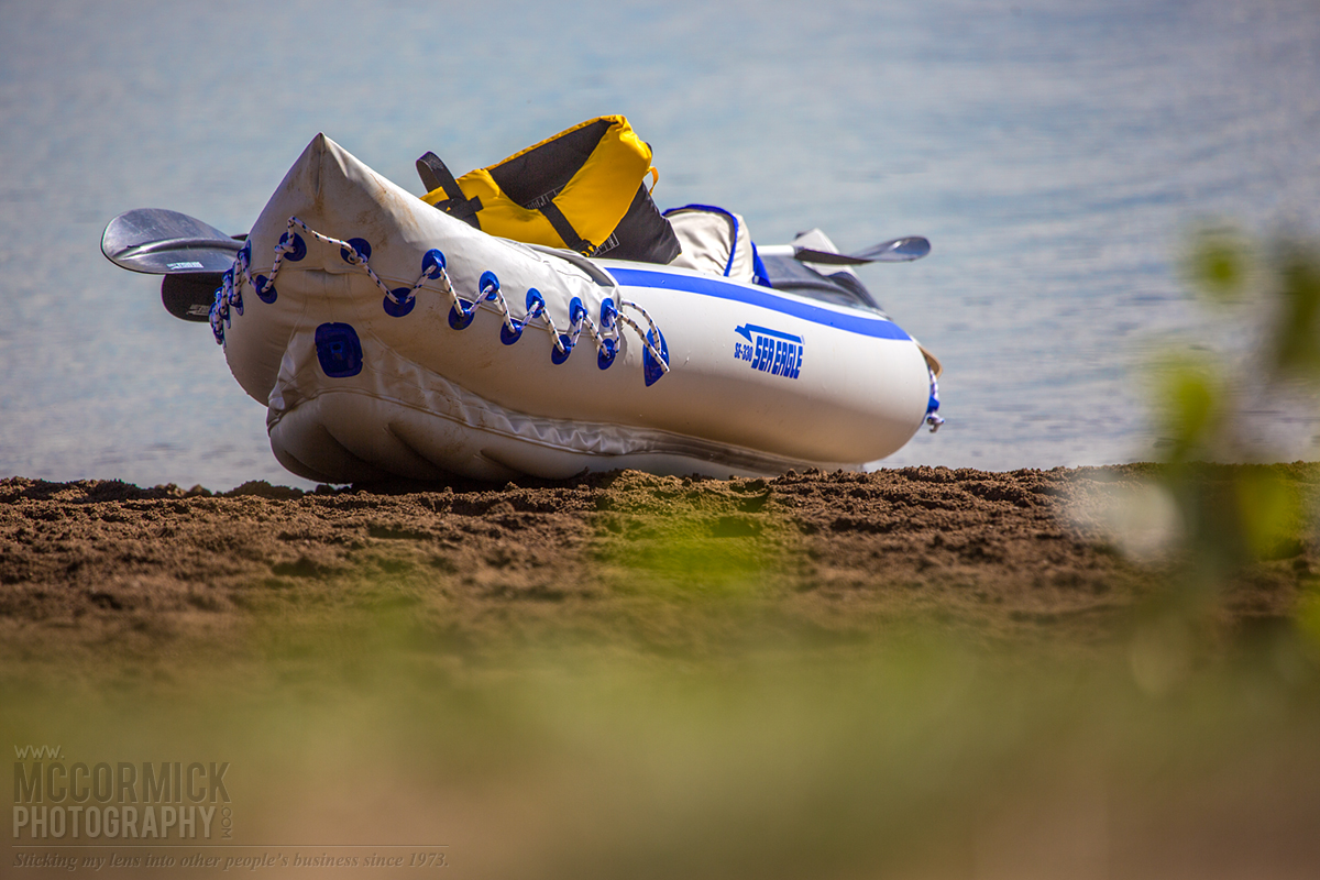 Prairie Oasis 2014 : Beached Inflatable Boat