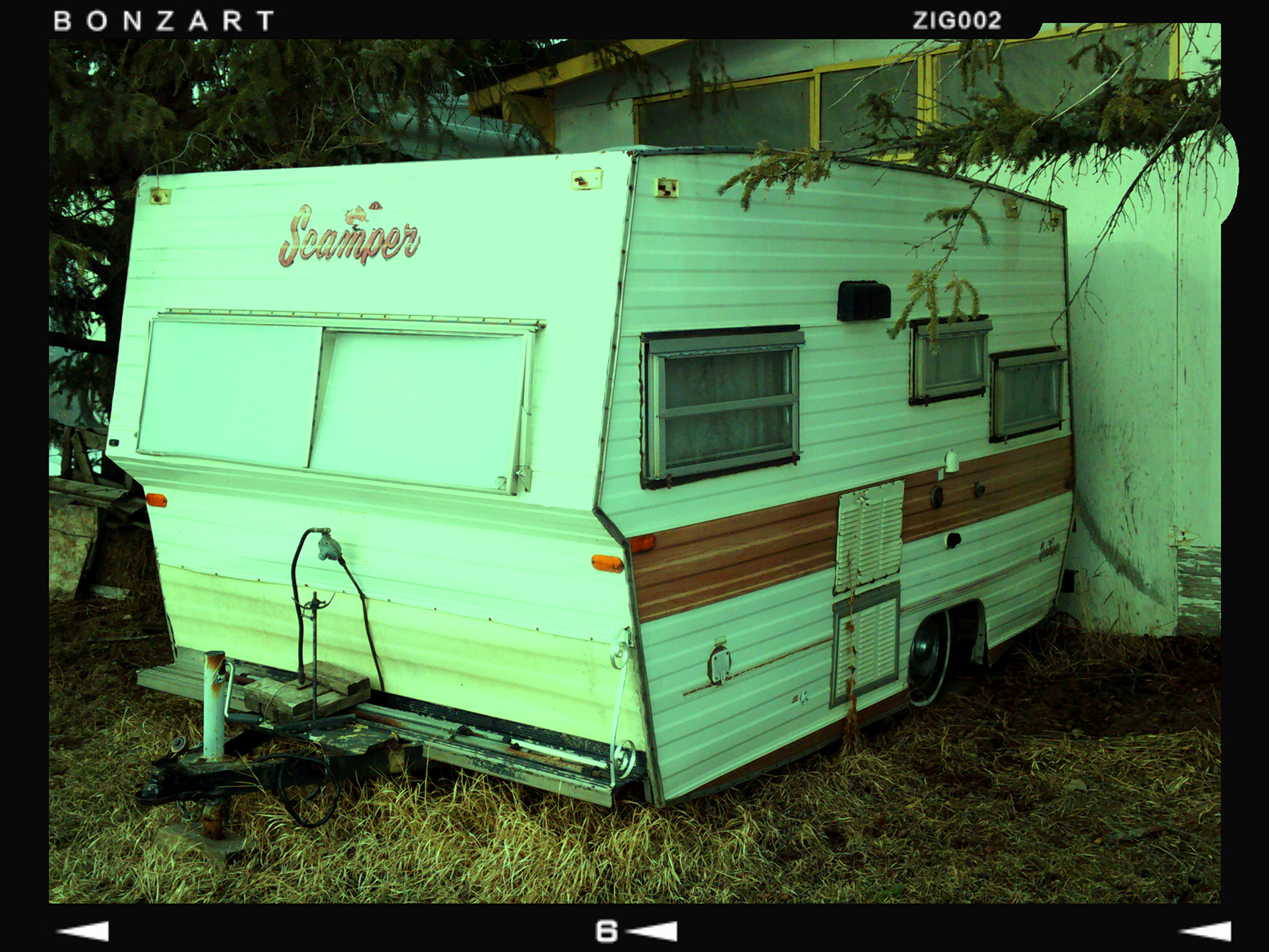 Scamper camper, Nightingale Hall, Nightingale, Alberta, 2024-02-25