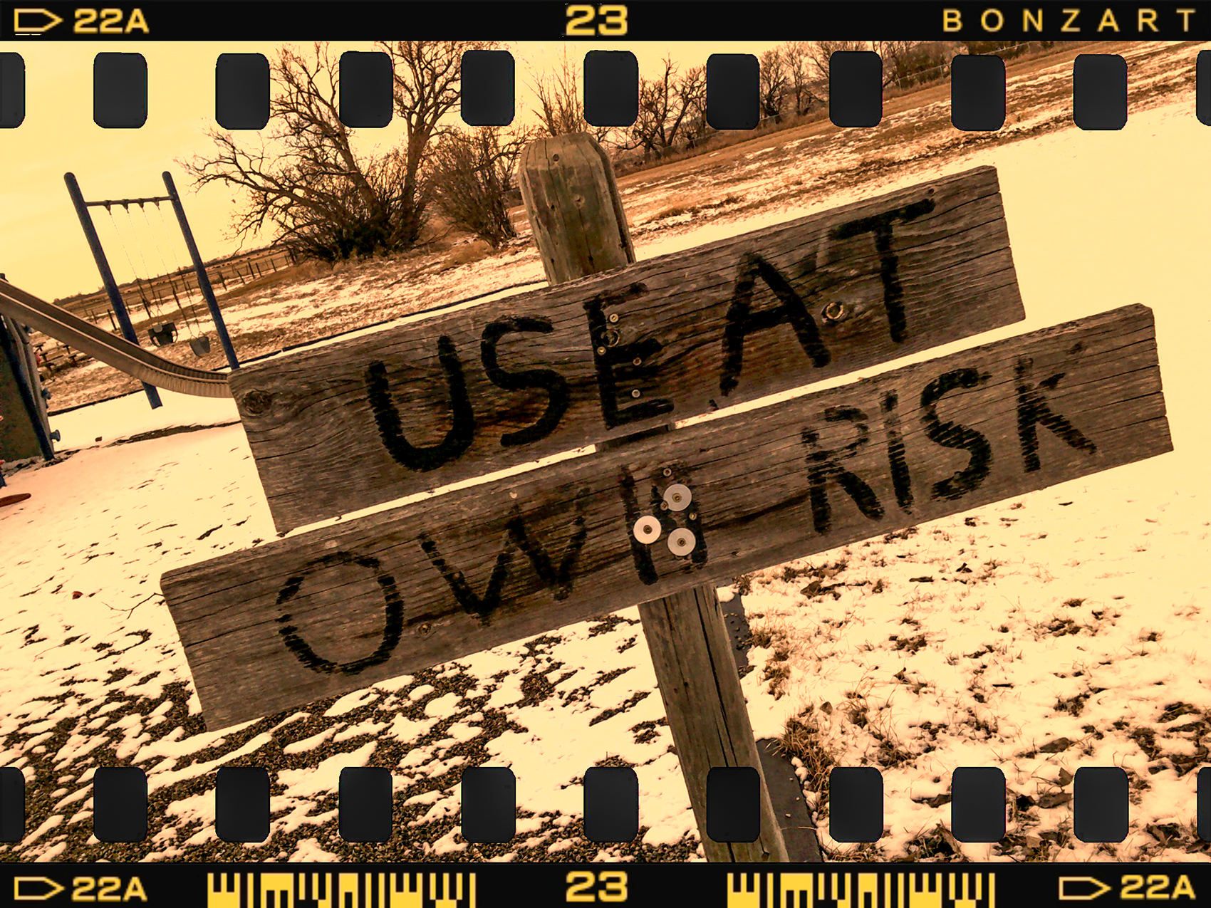 Use at own risk, Nightingale Hall, Nightingale, Alberta, 2024-02-25