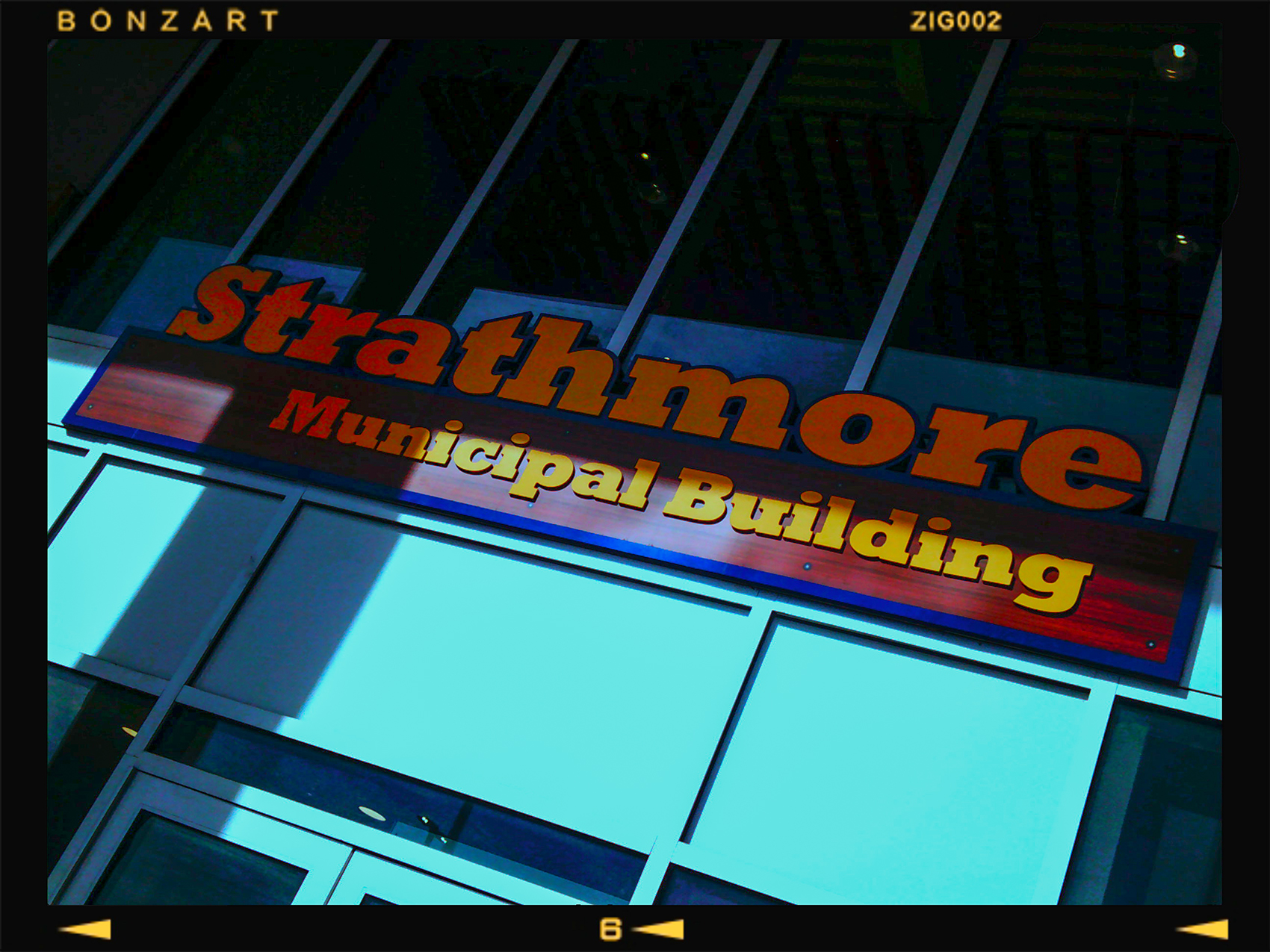 Sign of the Times, Municipal Building, Strathmore, Alberta, 2024-03-15