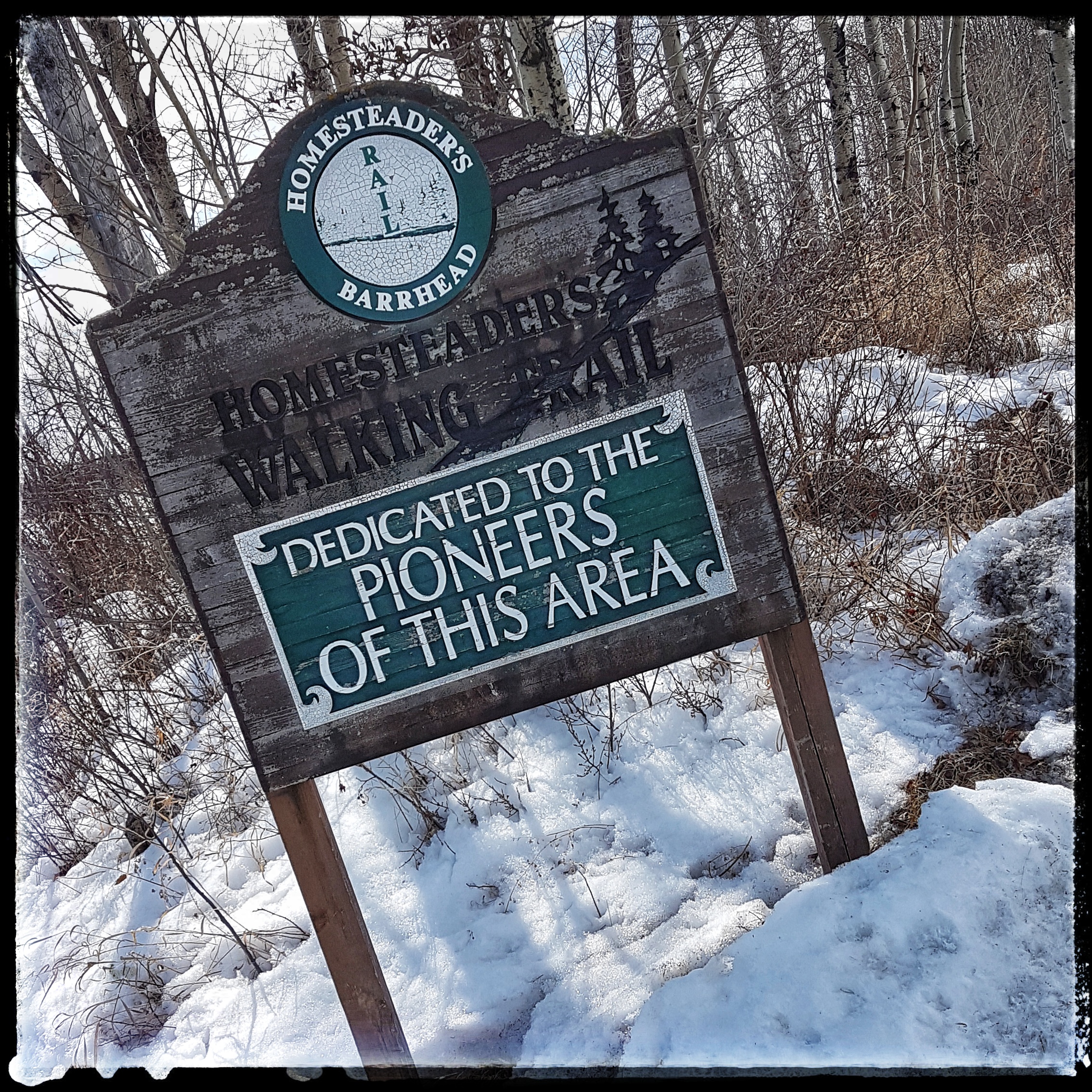 Homesteaders Walking Trail Sign