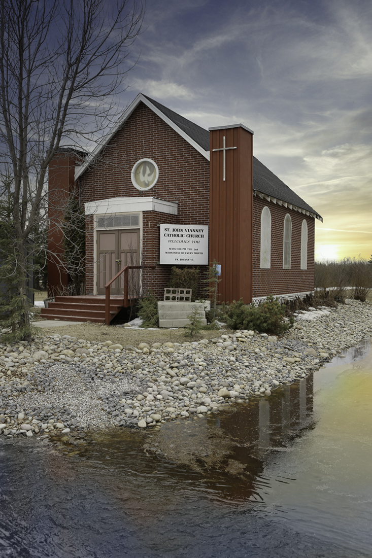 St. John Vianny Catholic Church, Fort Assiniboine, Alberta (Portrait)