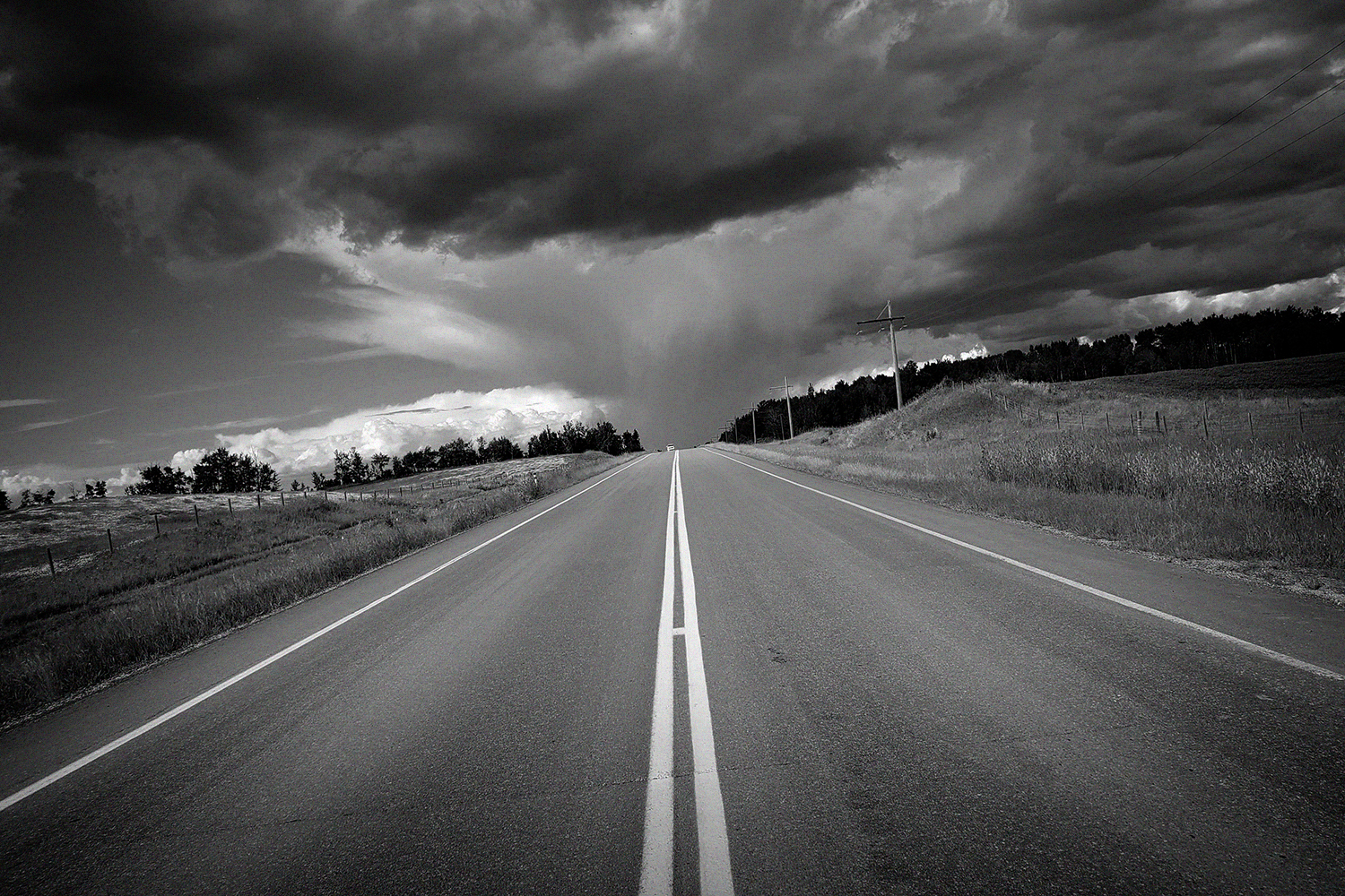On the road north to Alberta Beach, AB, 2020-07-06