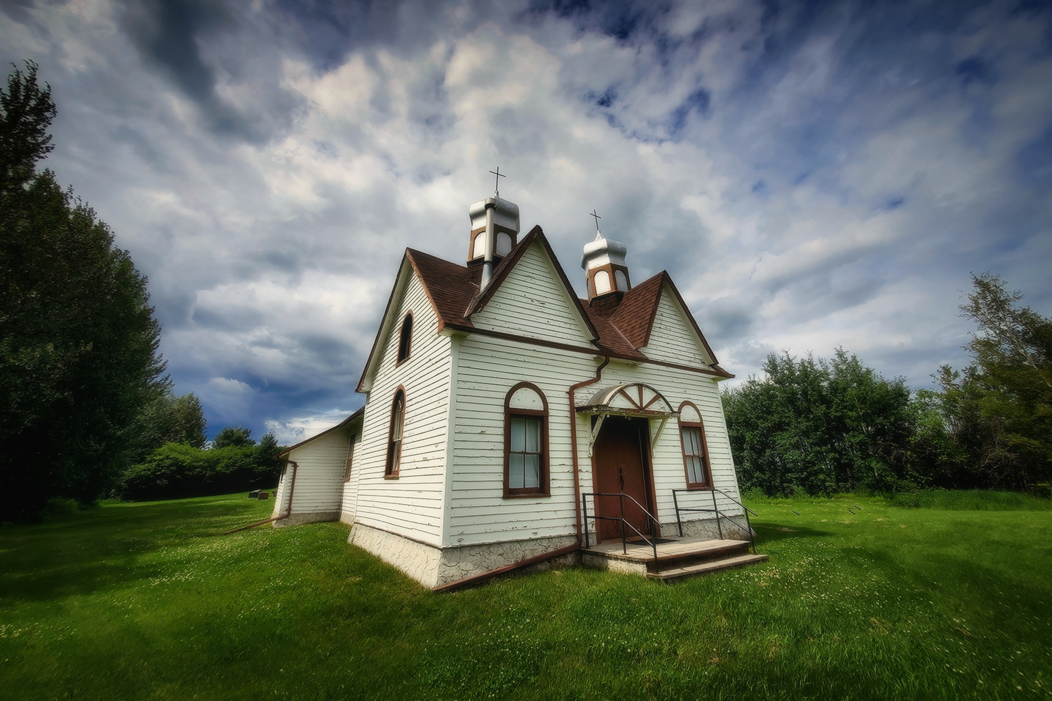 St. George's Ukranian Catholic Church, Onoway, Alberta, 2020-07-19