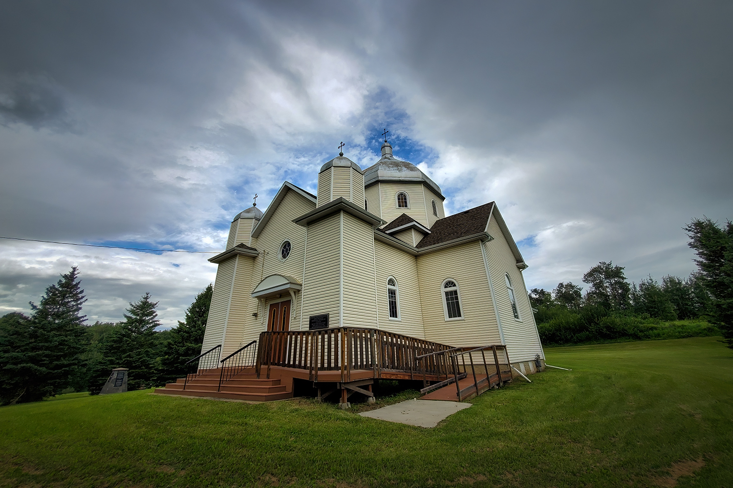 St. Nicholas Ukrainian Greek Catholic Church, Built 1930, Carvel, Alberta, 2020-07-19
