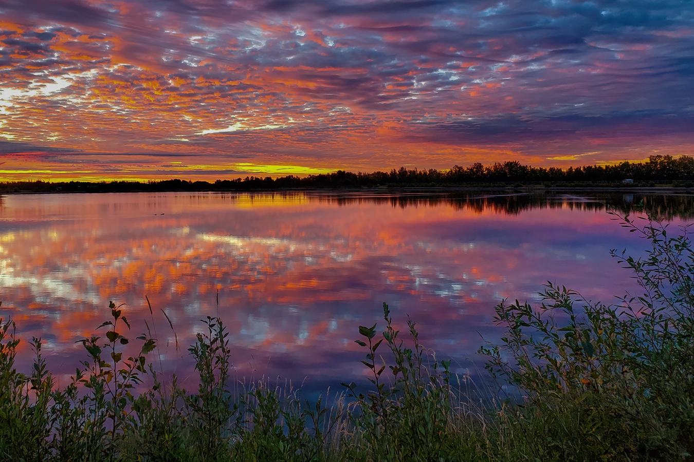 Sunrise Over the Retaining Pond, Barrhead, Alberta, September 03, 2020