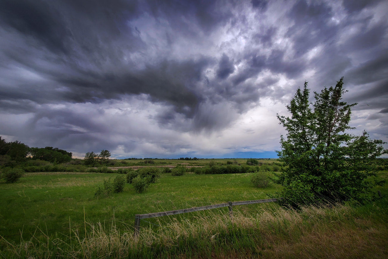 Storm Coming In from the Northwest, Strathmore, Alberta, June 6, 2021