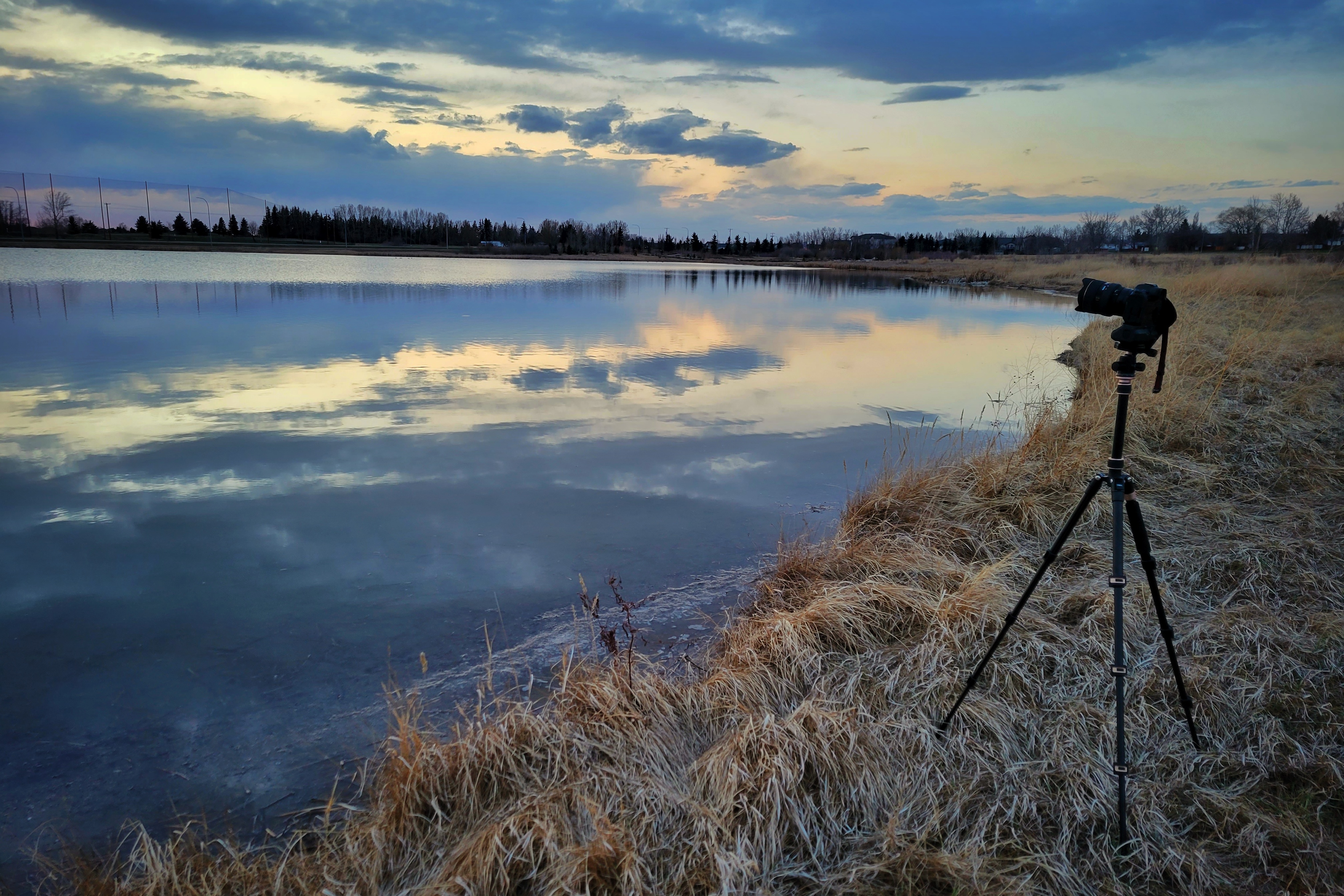 Capturing a Camera Capturing the Sunset. Yeah.