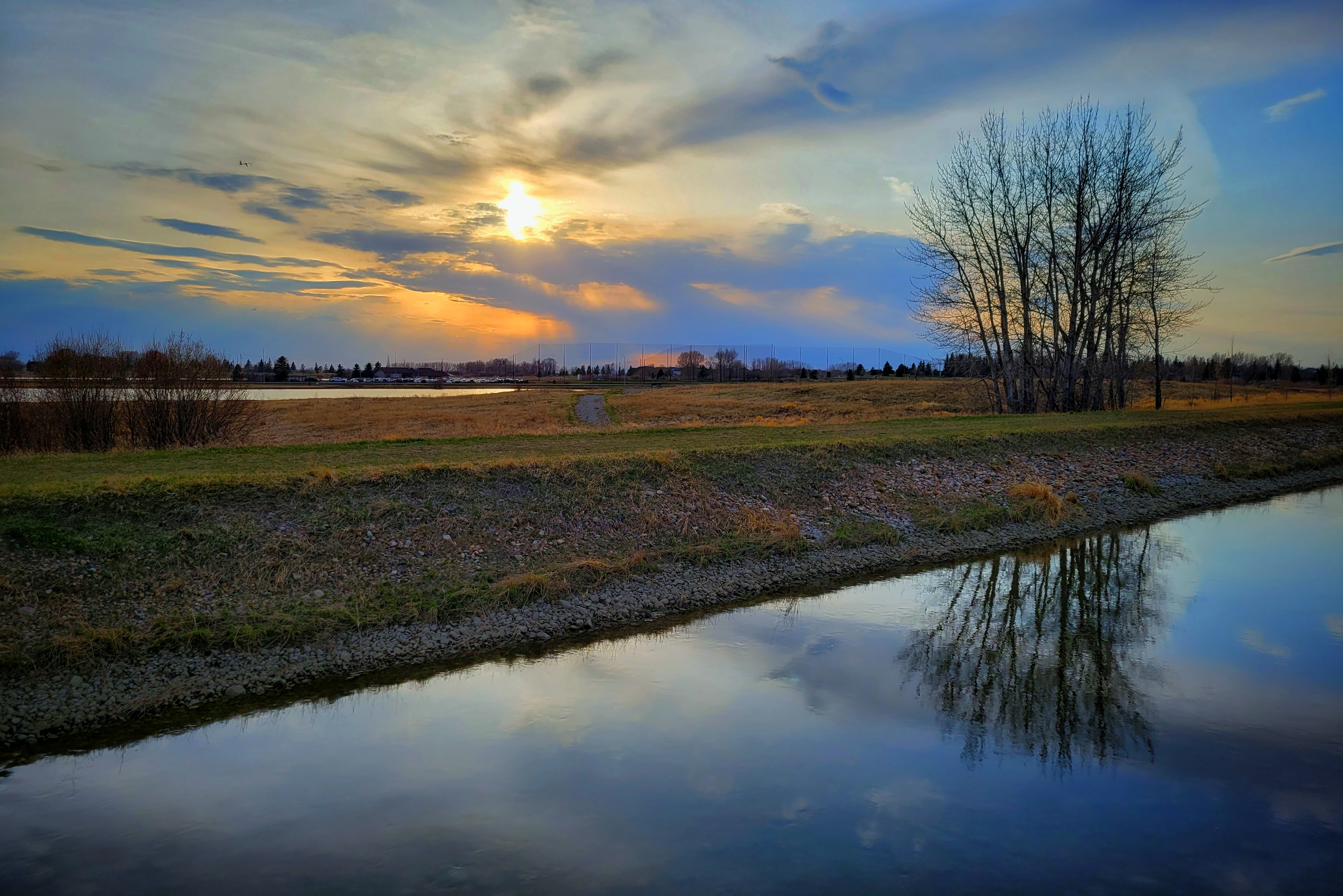 Sunset, Canal near Tom Sadler Bridge, 2022-05-02
