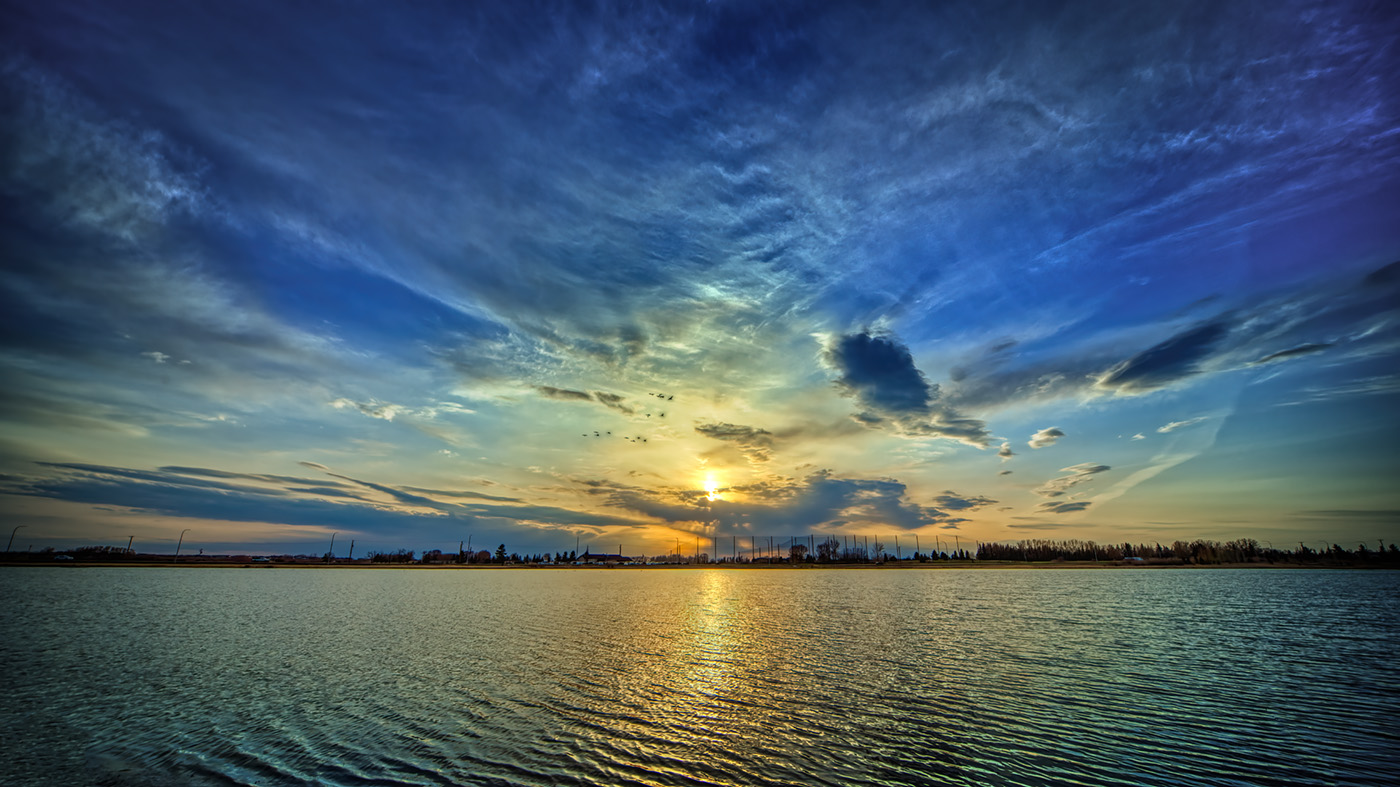 Sunset, Gray's Pond, Sun Above Horizon, 2022-05-02