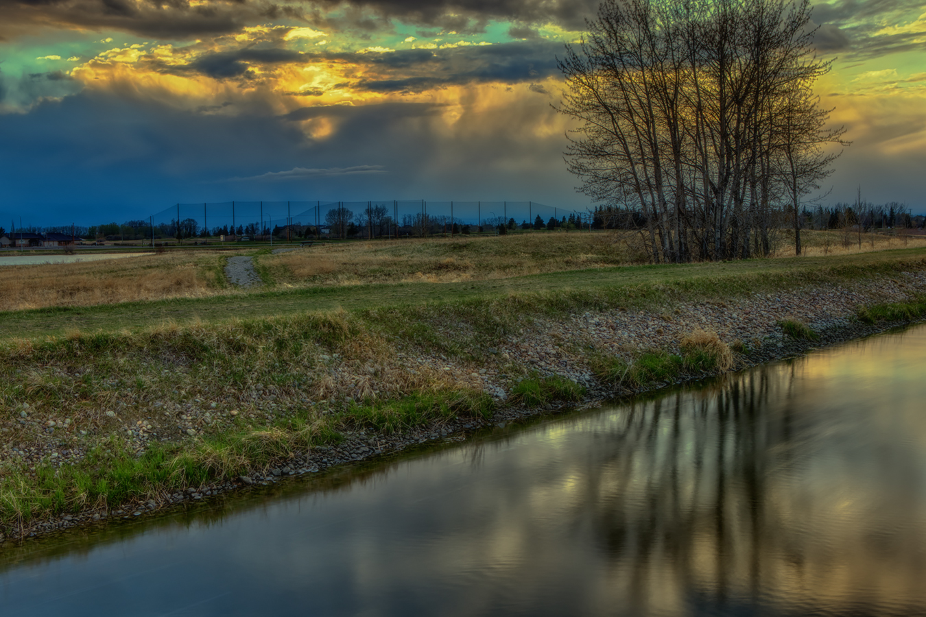 Canal Sunset, Strathmore, AB, 2022-05-08